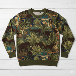 เสื้อสเวตเตอร์ถักลายวินเทจแนวย้อนยุคคอมพิวเตอร์คอกลมแนวแฟชั่นยอดนิยมใหม่ฤดูใบไม้ผลิสุดหรู - Product Image 4
