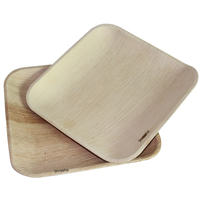 Vente en gros Shrekha Creations – Ensemble de vaisselle jetable rectangulaire biodégradable en feuille de palmier d'arec et assiettes en bambou pour fêtes