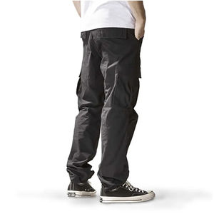 กางเกงคาร์โก้ขายาวสำหรับผู้ชายกางเกงลำลองมีกระเป๋า - Product Image 1