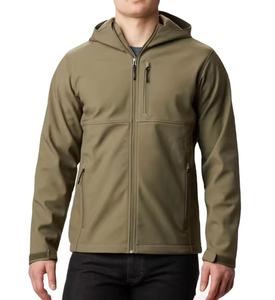 <b>Men's</b> Winter Hooded Softshell <b>Fleece</b> <b>Lined</b> Waterproof <b>Jacket</b> with Full Zip Printing Breathable & Windproof - Product Image 1