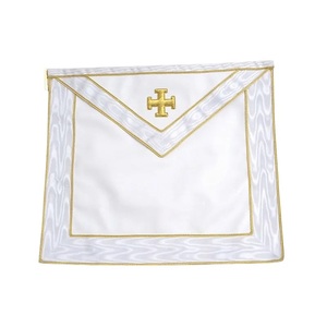 Venta al por mayor bordado Masonic Regalia Delantal, Masonic Lodge Officer Delantales Set, Estuche, Faja y Masonic Crown Cap Todos disponibles - Product Image 1