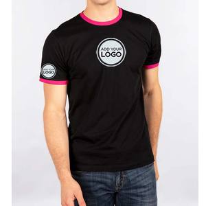 Camiseta Clásica de Manga Corta para Hombre, Corte Ajustado, 100% Algodón Blanco, con Ribete en el Cuello - Product Image 1