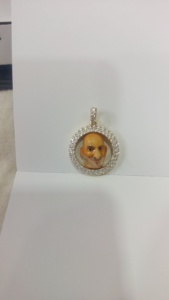 925 argent sterling Moissanite coupe ronde personnaliser pendentif Photo pour pendentif autres bijoux - Product Image 6