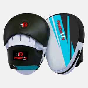 Mitaines de mise au point en cuir de vachette véritable sur mesure nouveau Design noir doux imprimé poinçonnage mitaines d'entraînement de boxe pour le sport - Product Image 2