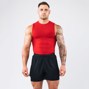Débardeurs sans couture de grande taille pour hommes vêtements de fitness en polyester pour hommes vêtements d'extérieur pour la course à pied chemises d'entraînement - Product Image 1