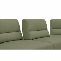 Canapé sectionnel inclinable en U haut de gamme avec table d'appoint en marbre noir, canapé d'angle modulaire à mouvement électrique pour villa et cinéma