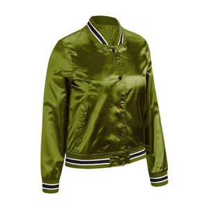 Nouveau Blouson de baseball bombardier en satin de haute qualité pour hommes Veste en toile personnalisée au design unique Obtenez le meilleur prix! - Product Image 1