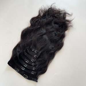 Black friday vente jusqu'à 30 $ extension de cheveux vietnamiens Clip au Viet Nam pas d'enchevêtrement pas de perte de cheveux prêt à expédier Genius Weft - Product Image 6