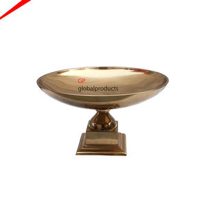 New Unique Design Metal Round Large <b>Punch</b> <b>Bowl</b> for Tabletop Showpiece <b>Bowl</b> Shiny champagne Chiller Ice Bucket - Product Image 5
