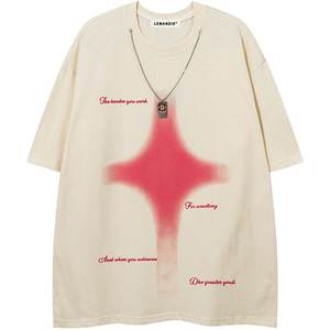 T-shirts pour hommes Vente en gros de haute qualité 100% coton 230G Impression enzymatique Lavage à l'épaule T-shirts pour hommes lourds - Product Image 5