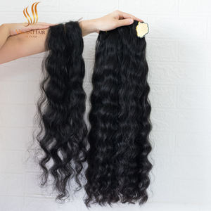 Paquete de cabello Remy ondulado del océano vietnamita de un solo donante Cabello crudo dibujado Doble - Product Image 2