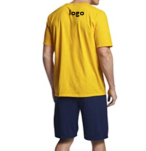 T-Shirt 60% coton à manches courtes pour hommes, haut masculin importé du Bangladesh, à fermeture, délavé à la Machine, 40% - Product Image 4