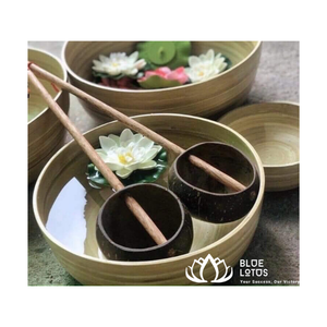 Bassin de bain de pieds en bambou Bol de bain de pieds en bambou de haute qualité pour spa/ongles/massage + 84 931096022 - Product Image 1