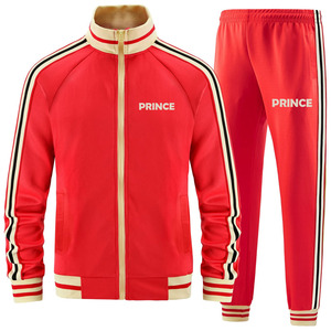 Prince Industry ชุดกีฬา2ชิ้นกำมะหยี่สำหรับผู้หญิง, เสื้อฮู้ดมีซิปพิมพ์ลายและกางเกงขากว้างใส่เล่นกีฬาฤดูใบไม้ร่วงแบบลำลอง - Product Image 6