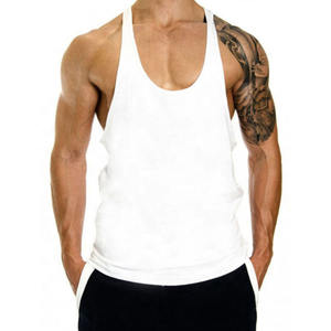 Débardeur respirant à col en V pour homme grande taille, en coton doux, style décontracté chic, ourlet incurvé, vêtement de sport - Product Image 1