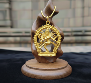 Collar de cadena de eslabones de rodio de plata 925, colgante de Dios budista Natraja, forma de Animal, chapado en oro de 24K, uso diario, Unisex para mujer - Product Image 3