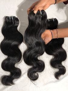 Bonne Densité Brut Non Transformé Vierge 100% Cuticule Aligné Premium Qualité Remy Vague de Corps Indien Donneur Unique Extension de Cheveux Humains - Product Image 6