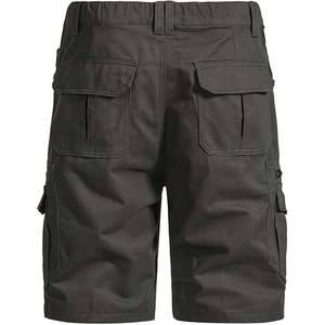 Kivotech-Short en coton décontracté pour homme, couleur unie, 6 poches avec fermeture éclair, meilleur prix-OEM service disponible - Product Image 2