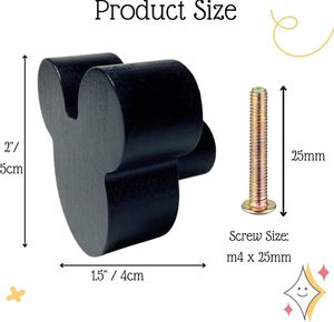 Black wood adjustable <b>knob</b> pull cabinet drawer <b>for</b> home <b>dresser</b> door cabinet furniture decorative kitchen wardrobe handle <b>knobs</b> - Product Image 4