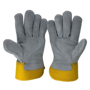 Gants de soudage Gants résistants à la chaleur pour grill Cuir de vachette Paume avec manchette en cuir de vachette Gants de travail de sécurité - Product Image 2