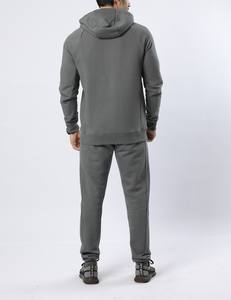 Nouveau Offre Spéciale grande taille hommes 2 pièces ensemble uni sweat à capuche hiver Polyester coton survêtement marque privée livraison aérienne - Product Image 6