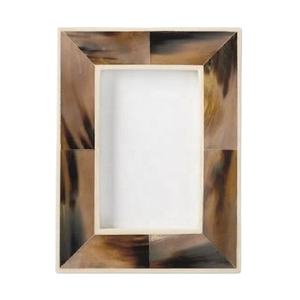 <b>Photo</b> <b>Frame</b> Wholesales Custom Horn Inlay <b>Photo</b> <b>Frame</b> Home Decoration Classic 4x6 MDF <b>Photo</b> <b>Frame</b> Gift Products - Product Image 1