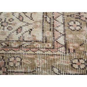 พรมขนสัตว์สีน้ำตาลเบจวินเทจ ลายดอกไม้ถักด้วยมือ สำหรับตกแต่งบ้าน-พรมรูปทรงสี่เหลี่ยมผืนผ้าขนาด 9x12 ฟุต สไตล์คลาสสิก สำหรับทางเข้าบ้านหรือห้องวัยรุ่น - Product Image 3