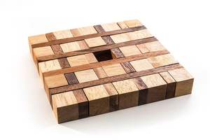 Posavasos de Madera de Nogal Natural, 2 Piezas, 10mm/5mm de Grosor, Duraderos, Elegantes, Cuadrados, Diseño Clásico, Ecológicos, Hechos a Mano, Decoración para Mesa - Product Image 6