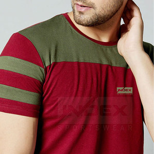 Camisetas de hombre de alta calidad Patrón sólido de algodón/poliéster cómodo para uso en exteriores Nuevo stock - Product Image 5