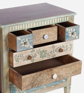 Arlen Traditional Design Sheesham <b>Wood</b> <b>Chest</b> of Drawers for Living Room Elegant Home Decor - Product Image 5