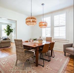 Europe-Style Rattan Lamp Covers and <b>Shades</b> Farmhouse and Asian Durable <b>Bamboo</b> Material - Product Image 4