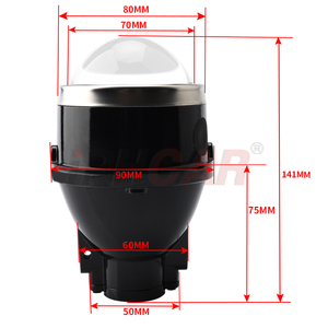 Weixin Hot Bán m612 <span class=keywords><strong>bi</strong></span> Led Laser ống kính máy chiếu cao Chùm thấp 6000K xe Led Đèn Pha - Product Image 1