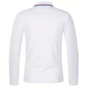 เสื้อโปโลลำลองระบายอากาศใส่สบายสำหรับผู้ชาย, เสื้อยืดธุรกิจแขนยาวสำหรับฤดูใบไม้ผลิและฤดูใบไม้ร่วง - Product Image 3