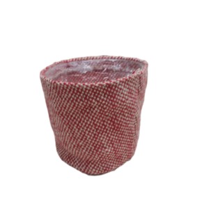 <b>100</b>% Eco Friendly <b>Jute</b> planter pot with with red, green <b>fabrics</b> direct export from Bangladesh Factory - Product Image 1