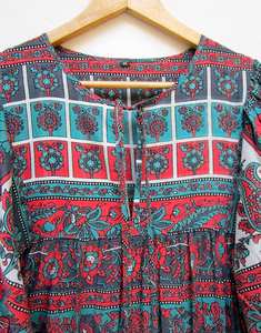 2025 vente en gros Collection cravate teinture longue Maxi col en v demi manches rayonne tissu ample robe avec fente latérale printemps caftans - Product Image 6