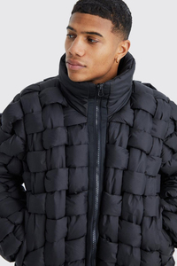 Veste matelassée oversize unisexe de qualité supérieure, fermeture éclair, hiver, personnalisée, matelassée, imperméable, respirante, extérieur, capuche avant - Product Image 4