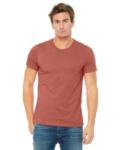 ผ่อนคลายแขนสั้นTeeเสื้อยืดพรีเมี่ยมRingspunลูกเรือคอTeeเสื้อBellaผ้าใบTees - Heather Clay Tเสื้อ - Product Image 4