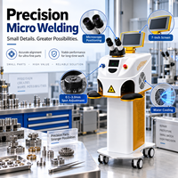 Machine de soudage au laser micro 200W YAG de précision pour petites pièces métalliques, composants en acier inoxydable, fabrication