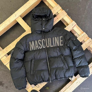 Chaqueta de Invierno Unisex Personalizada OEM, Chaqueta Acolchada de Manga Larga de Lona para Hombres, Mujeres y Niños, Logotipo Personalizado en la Parte Delantera - Product Image 2