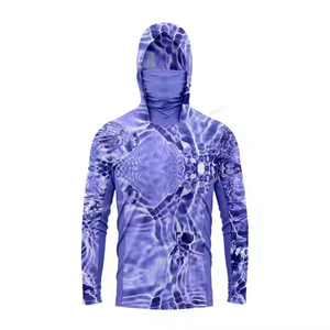 Haut de pêche à séchage rapide pour hommes avec structure en maille respirante, protection UV professionnelle, sweat à capuche de pêche léger - Product Image 3