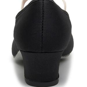 Zapatos de lona con tacón alto para mujer, con suela de PVC y forro de algodón, zapatos de baile - Product Image 3