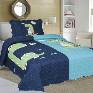 ผ้าห่มโพลีเอสเตอร์ลายดอกไม้และลายการ์ตูนสุดเท่ พร้อมปลอกหมอนผ้าฝ้าย ชุดเครื่องนอนสำหรับบ้าน งานแต่งงาน โรงแรม คริสต์มาส และโรงพยาบาล - Product Image 1