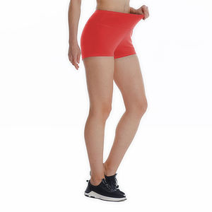 Pantalones cortos de cintura alta para mujer, cintura oculta, bolsillo, Spandex, poliéster, gimnasio, correr, entrenamiento, pantalones cortos de mujer - Product Image 1