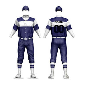 Uniforme de ropa deportiva de béisbol de poliéster transpirable para entrenamiento personalizable con su logotipo para servicios OEM Precio de fábrica - Product Image 2