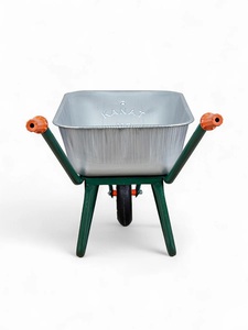 Hot Sale 100L Professional <b>Wheelbarrow</b> Galvanized Steel Strong Frame Tubeless Tyre Easy Assembly for Construction - Product Image 5