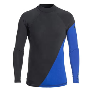 Customized OEM Surf Rashguard Men's Long Sleeve Rash Guard <b>Swim</b> <b>Shirt</b>-Spandex/Polyester Waterproof Quick Dry Private Label - Product Image 2