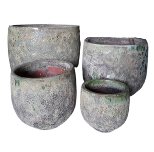 [Leo Nguyen Le] - Pot de fleurs en céramique, pots à plantes en céramique émaillée, vase, grand pot atlantique, poterie - Product Image 4