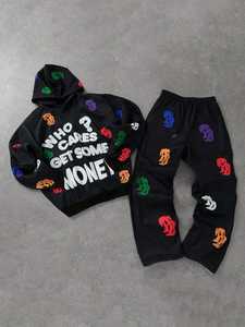 Survêtement ample et surdimensionné pour homme, de qualité supérieure, tendance 2026, respirant, produit à la mode, prix abordable, lavage à l'acide, poids lourd - Product Image 3