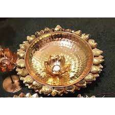 Urli de Metal rosa redondo decorativo tradicional, para flor flotante y luz de té - Product Image 4