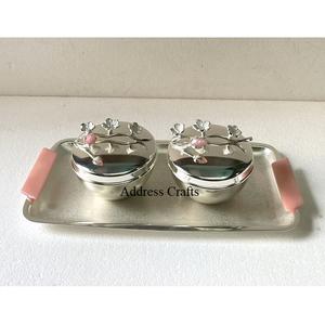 Tazón de Servir de Acero Inoxidable de Venta Directa de Fábrica, Tazón de Ensalada de Metal Creativo, Vajilla de Lujo, Tazón Decorativo para Frutas - Product Image 5